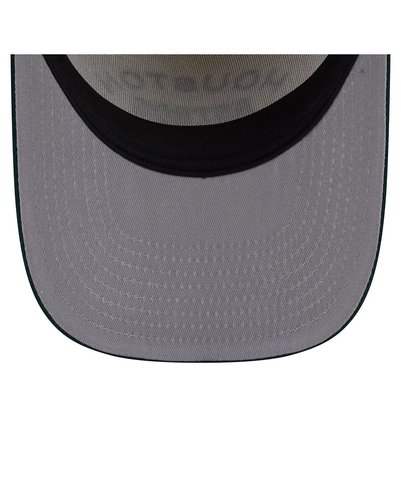 New Era Men's Cream/Dark Green Houston Astros Chrome A-Frame 9FIFTY Snapback Hat