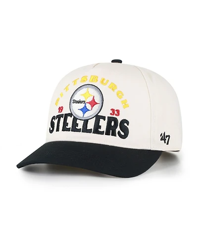'47 Brand Men's Natural Pittsburgh Steelers Arcitext Hitch Adjustable Hat