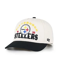 '47 Brand Men's Natural Pittsburgh Steelers Arcitext Hitch Adjustable Hat
