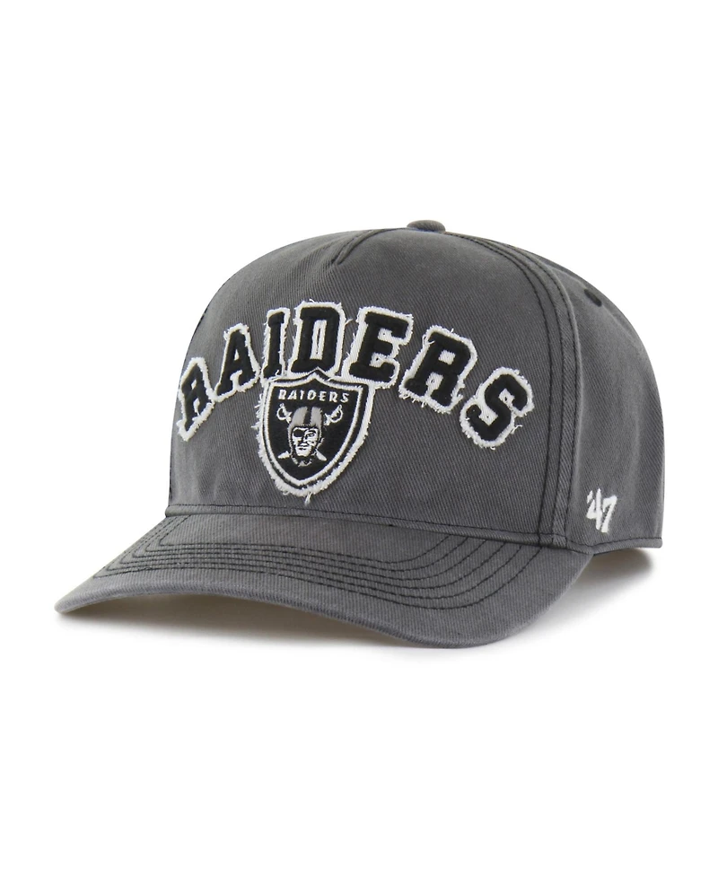 47 Brand Men's Charcoal Las Vegas Raiders Calderwood Well Worn Hitch Adjustable Hat