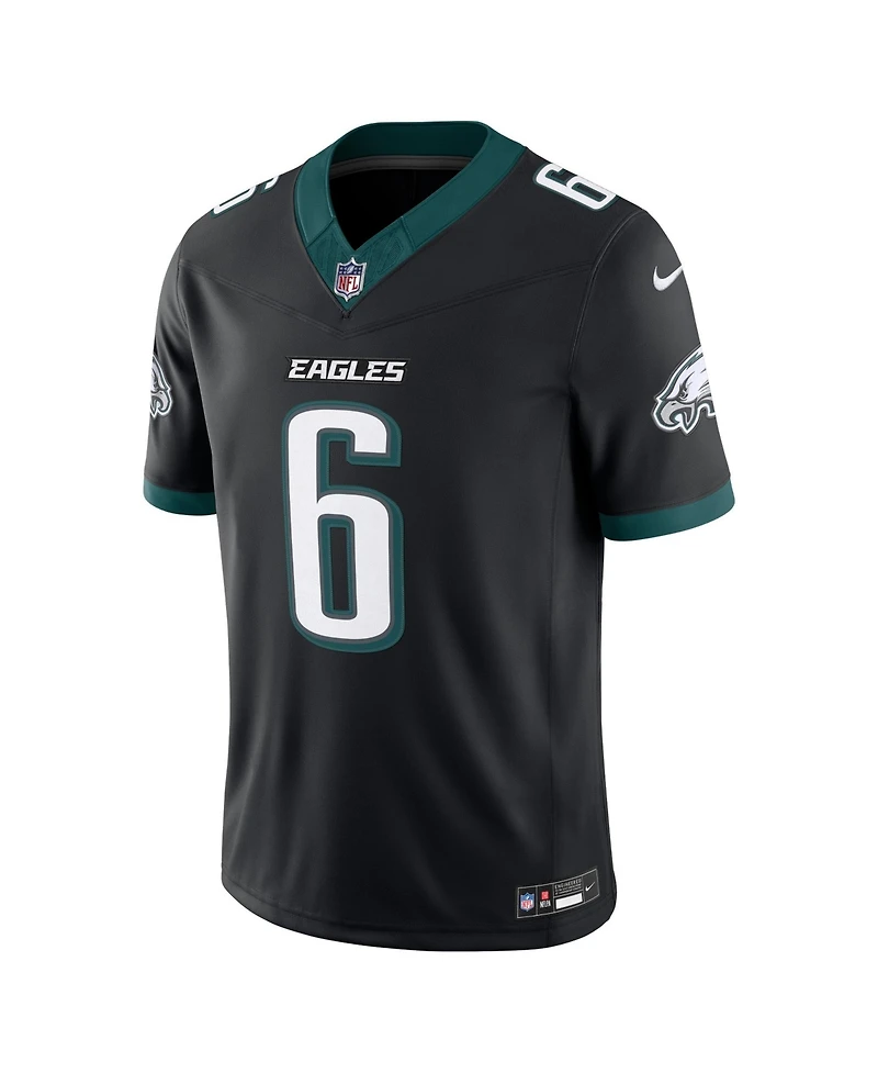 Nike Men's DeVonta Smith Black Philadelphia Eagles Alternate Vapor F.u.s.e. Stitched Limited Jersey