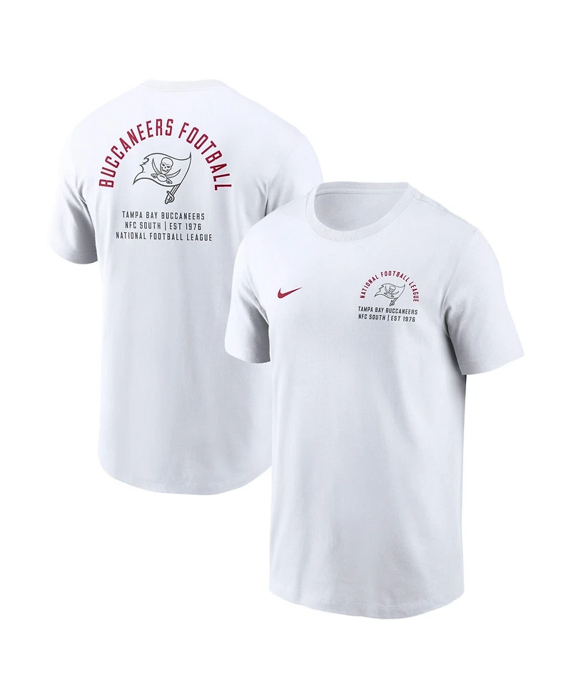 Nike Men's White Tampa Bay Buccaneers Split Logo T-Shirt