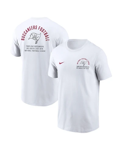 Nike Men's White Tampa Bay Buccaneers Split Logo T-Shirt
