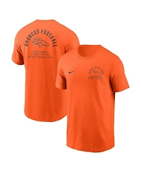 Nike Men's Orange Denver Broncos Split Logo T-Shirt