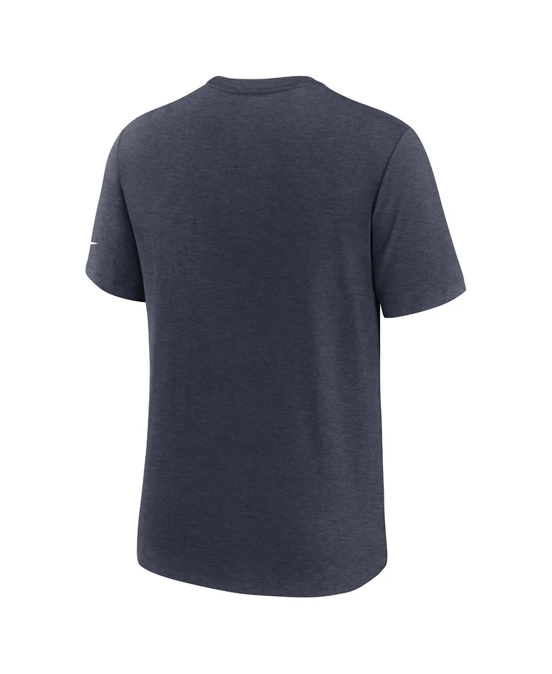 Nike Men's Heather Navy Chicago Bears Believe The Game Tri-Blend T-Shirt