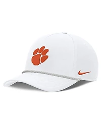 Nike Men's and Women's White Clemson Tigers Rope Rise Adjustable Hat