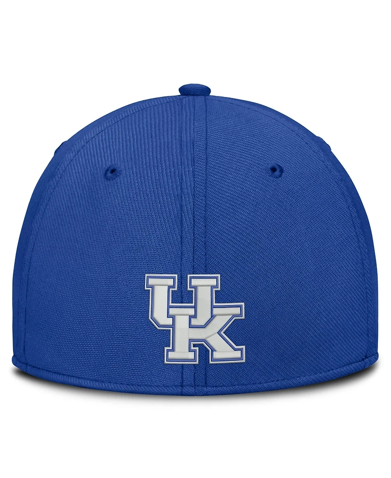 Nike Men's Royal Kentucky Wildcats Rise On-Field SwooshFlex Dri-fit Flex Hat