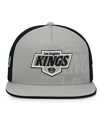 Fanatics Men's Silver/Black Los Angeles Kings Snapback Hat