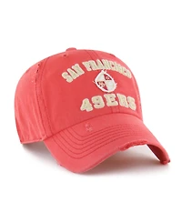 '47 Brand Men's Red San Francisco 49ers Seymoore Clean Up Adjustable Hat