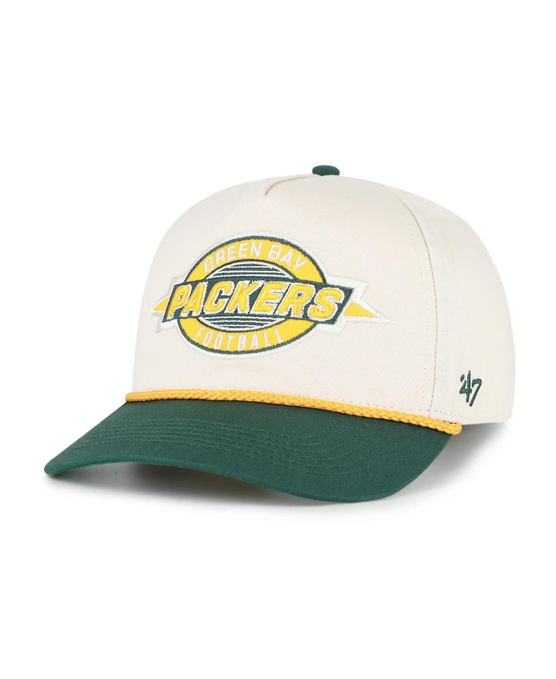 '47 Brand Big Boys and Girls Natural Green Bay Packers Freemont Hitch Adjustable Hat