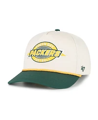 '47 Brand Big Boys and Girls Natural Green Bay Packers Freemont Hitch Adjustable Hat