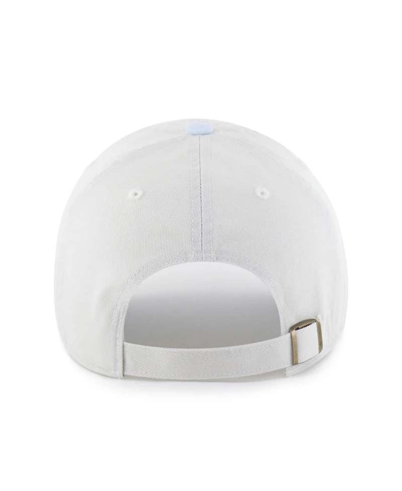 47 Brand Women's White/Light Blue Los Angeles Angels Gelato Two-Tone Clean Up Adjustable Hat