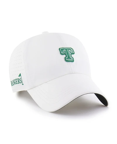 47 Brand Men's White Texas Rangers Elevated Greens Clean Up Adjustable Hat