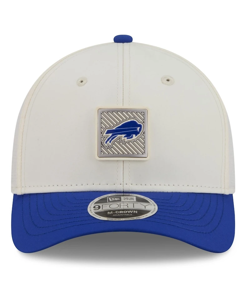 New Era Men's Cream/Royal Buffalo Bills 2026 Nfl Training Camp 9FORTY Adjustable Hat