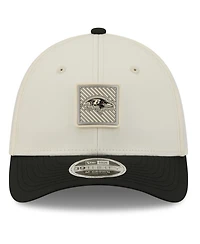 New Era Men's Cream/Black Baltimore Ravens 2026 Nfl Training Camp 39THIRTY Flex Hat