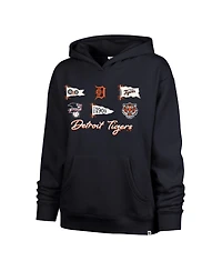 '47 Brand Women's Detroit Tigers Bow Banners Naomi Hooded Long-Sleeve Hoodie