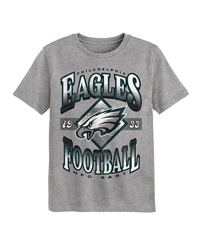 Outerstuff Preschool Dark Heather Gray Philadelphia Eagles Of Days Past T-Shirt