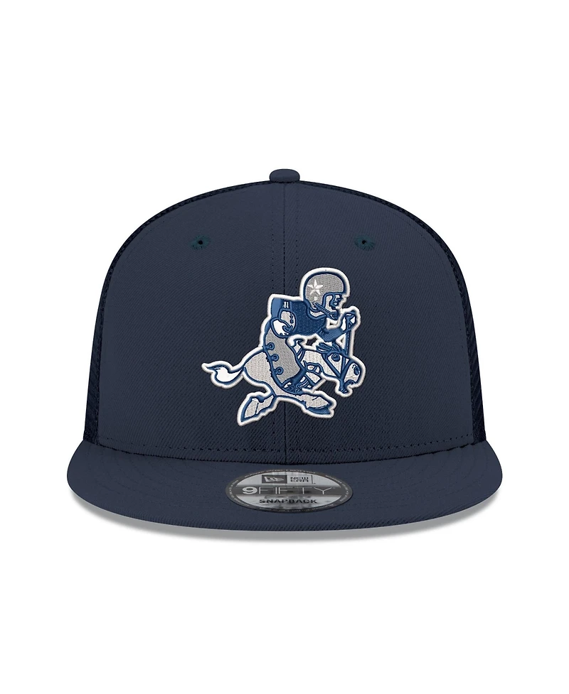 New Era Men's Navy Dallas Cowboys Core Team 9FIFTY Trucker Snapback Hat
