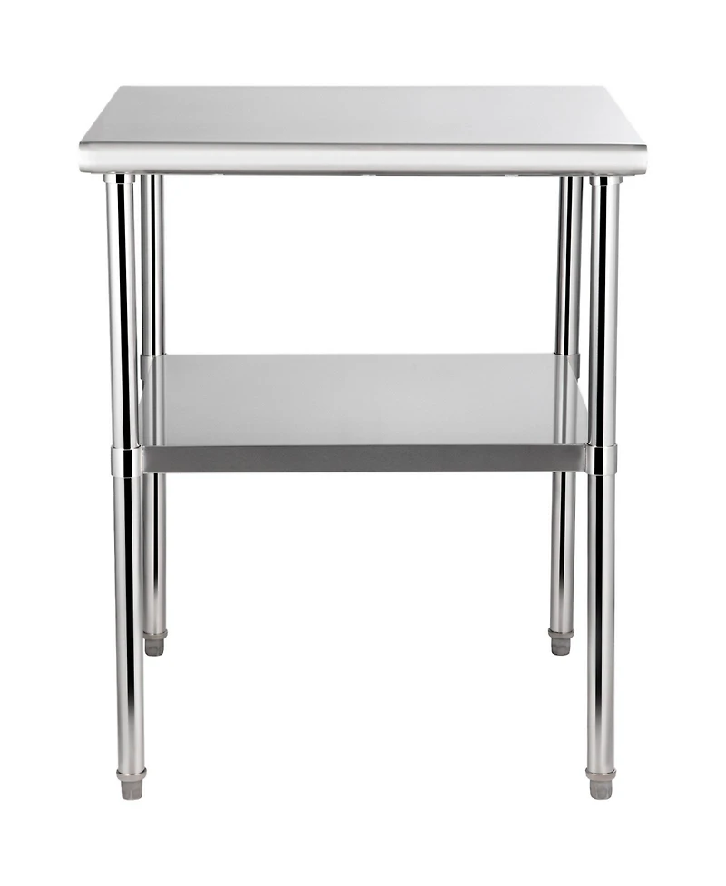Hongge Heavy Duty Stainless Steel Prep Table 30 x 30 x 36 in Supporting 800 lbs with Adjustable Undershelf