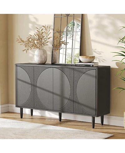 Tribesigns 59" Buffet Cabinet with Storage Doors