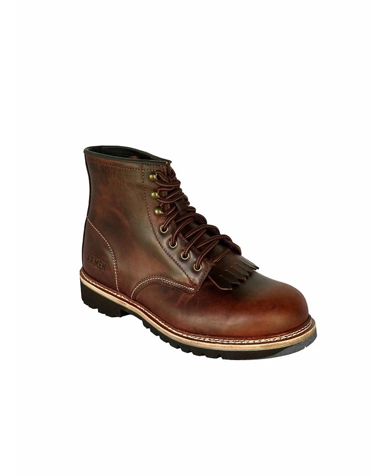 Ax Men Men's Boots Barrister 6 Inch Front Lace Plain Toe