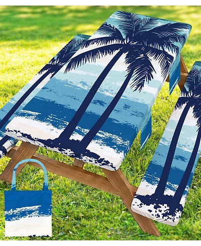 Piscifun Waterproof Picnic Table Cover With Bench Covers Set For Camping Outdoor Travel