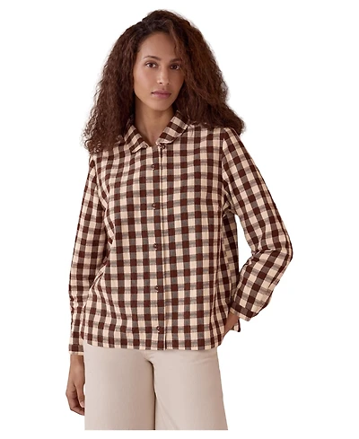 Celtic & Co. Women's Gingham Button Through Shirt