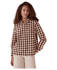 Celtic & Co. Women's Gingham Button Through Shirt