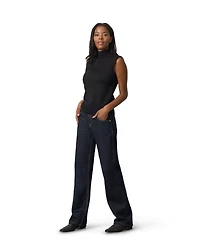 Cable & Gauge Women's Extended Shoulder Mock Neck Sweater