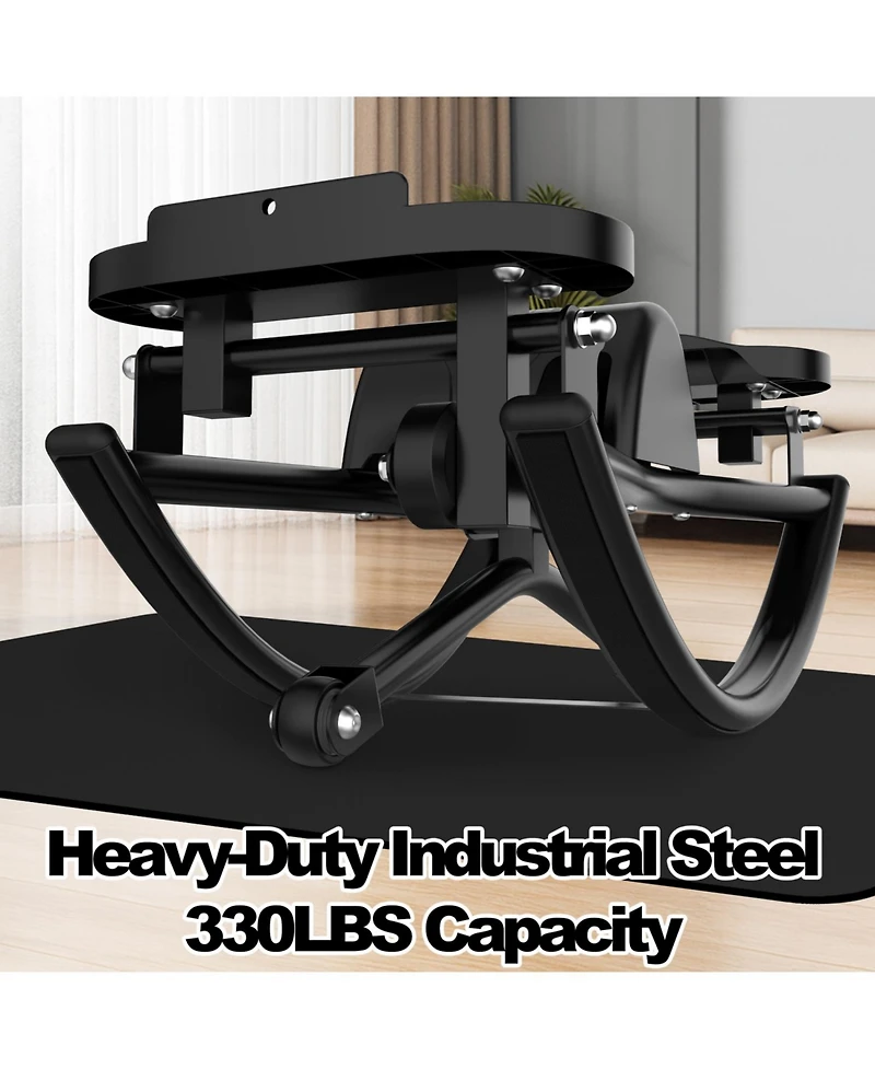 ECHTPeak Lateral Rocking Fitness Stepper, with Resistance Bands and Anti-Slip Mat and Lcd Monitor, Aerobic Workout Machine Fitness Equipment