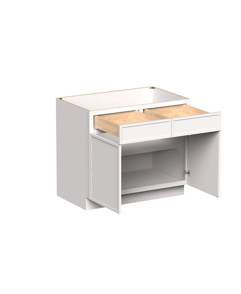 Boyel Living 39" Wide Standard Base Cabinet, Ready to Assemble Kitchen Cabinet with Solid Wood Frame, Soft-Close Slides and Hinges