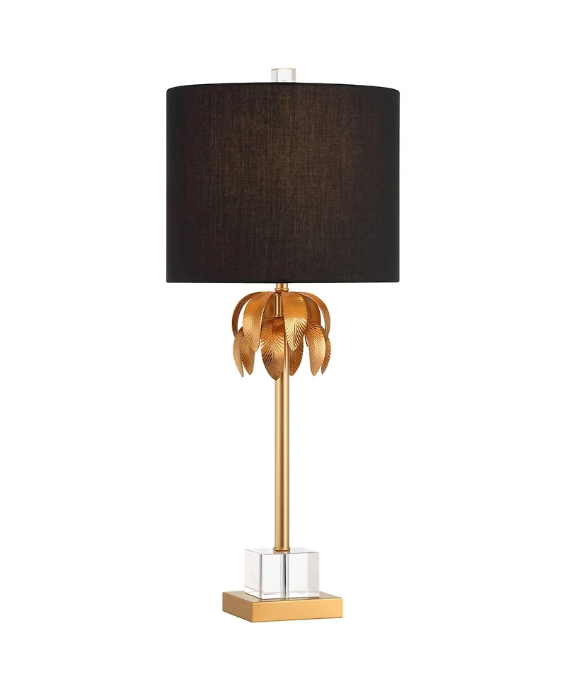Vienna Full Spectrum Monaco 27 1/2" High Crystal and Brass 3-Way Table Lamp