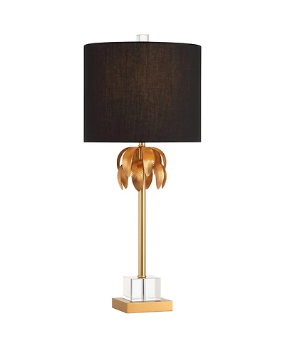 Vienna Full Spectrum Monaco 27 1/2" High Crystal and Brass 3-Way Table Lamp