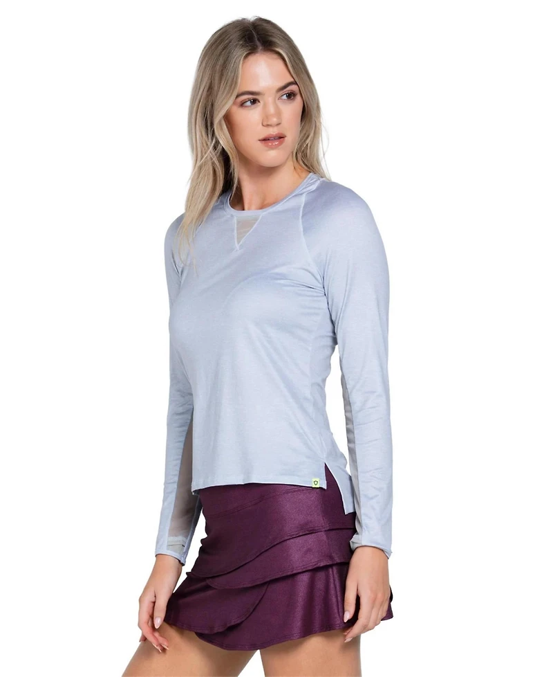 Lucky Love Women's High Low Breezy Long Sleeve Top