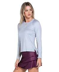 Lucky Love Women's High Low Breezy Long Sleeve Top