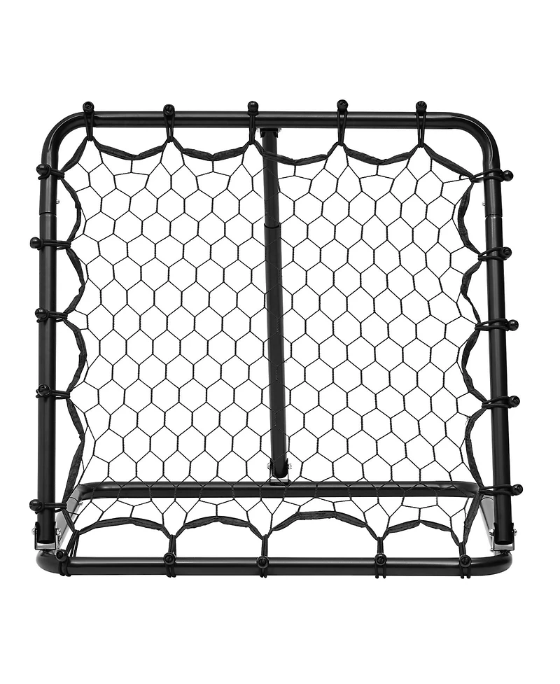 Hongge Adjustable Angle Soccer Rebounder Net 34 x 34 in Folding Kickback Goal for All Ages Training