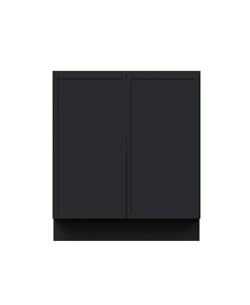Boyel Living 30"W Full Height Door Base Cabinet, Ready to Assemble Kitchen Cabinet with Solid Wood Frame, Soft-Close Slides and Hinges