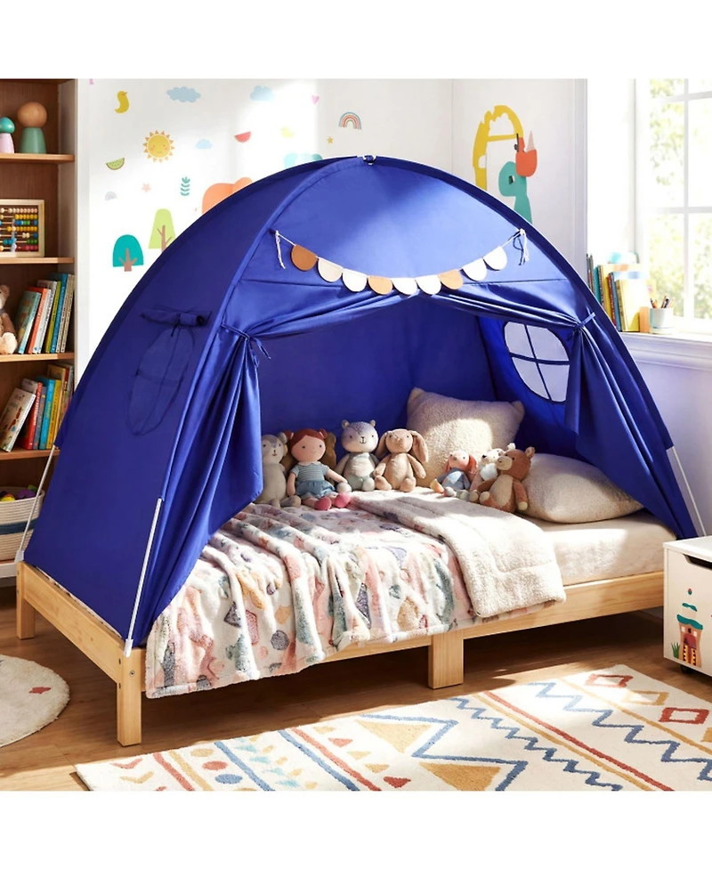 Hongge Two Windows Twin Bed Canopy Tent, 2-Piece, Ages 3+