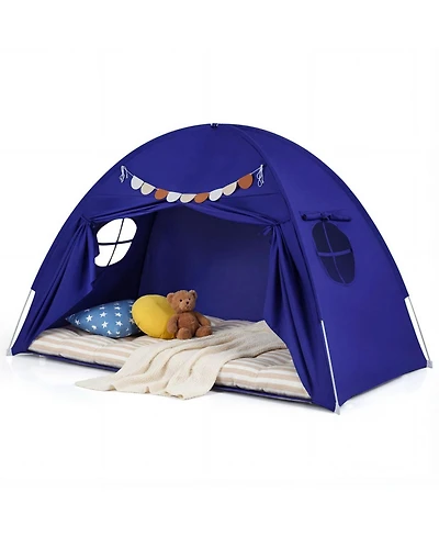 Hongge Two Windows Twin Bed Canopy Tent, 2-Piece, Ages 3+