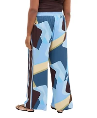 City Chic Plus Amaya Abstract Print Wide Leg Pant