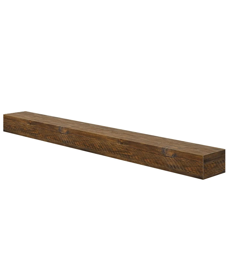 Plank+Beam 72 Inch Rustic Floating Shelf/Fire Beam