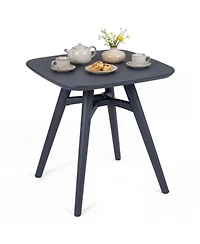 Gouun 28 in Square All-Weather Plastic Patio Dining Table for 4
