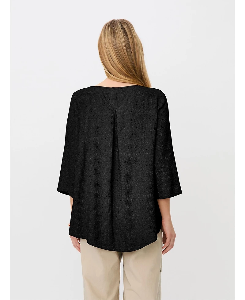 Masai Copenhagen Women's Dovinia 3/4 Sleeve Round Neck Blouse