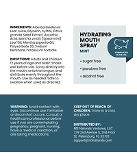 M3 Hydrating Dry Mouth Spray with Xylitol, Mint Flavor, Sugar Free and Alcohol Free, 2 Fluid Ounce, Pack of 2