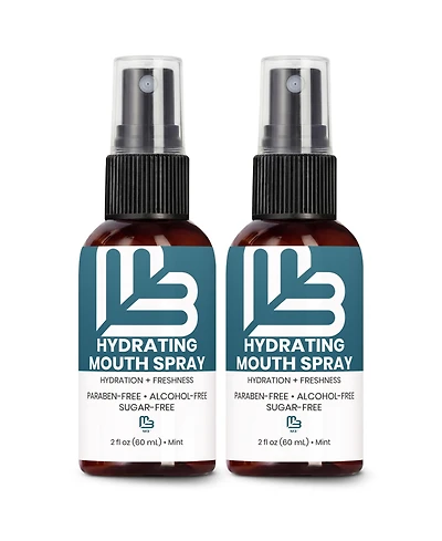 M3 Hydrating Dry Mouth Spray with Xylitol, Mint Flavor, Sugar Free and Alcohol Free, 2 Fluid Ounce, Pack of 2