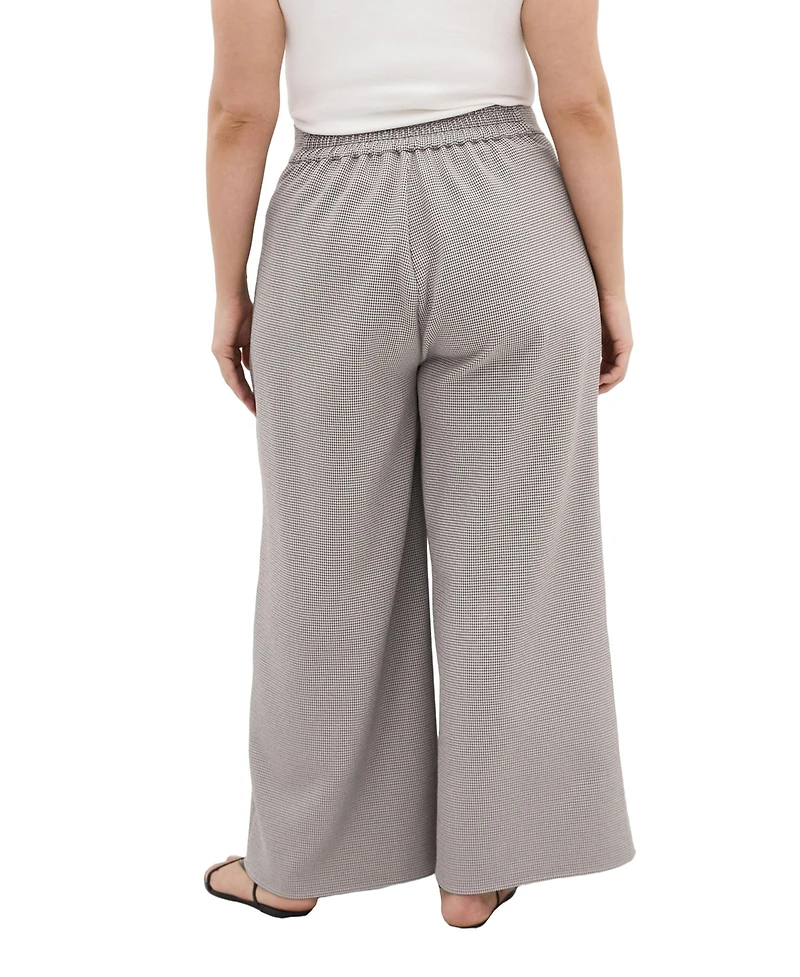 City Chic Plus Hailey Check Pant