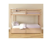 Grain & Grove Bear Furniture Plywood Twin/Twin With Underbed Storage Drawers