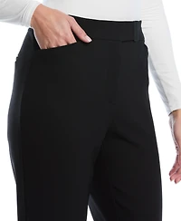 Rafaella Petite Extended Tab Straight-Leg Ankle Pants