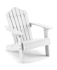Sugift Kids All-Weather Adirondack Chair with Tilted High Backrest for Children