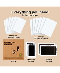 KeaBabies 4package Inkless Ink Pad for Baby Hand and Footprint Kit, Clean Touch Dog Paw, Dog Nose Print Kit, Baby and Pet Safe
